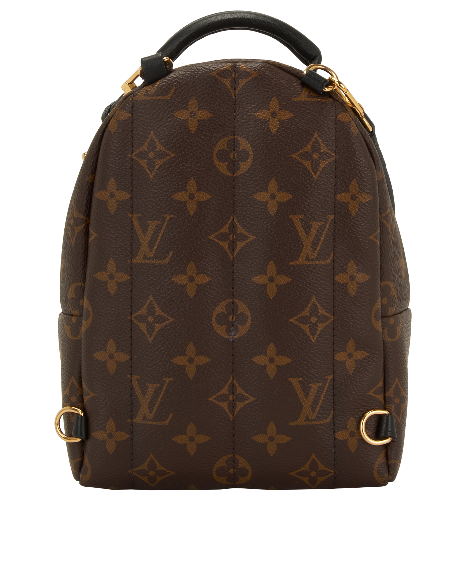 Mini Palm Springs, &pound;995, Handbags, Beige/Brown, Canvas, Back view
